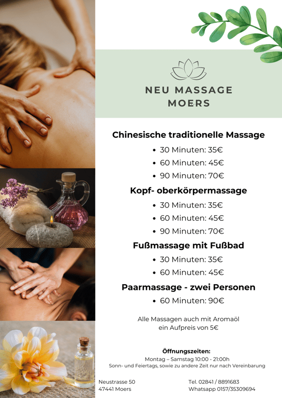 preise chinesische massage neustrasse moers